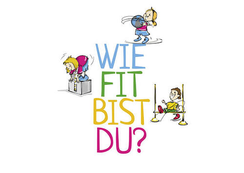 Schriftzug: Wie fit bist Du (Quelle: Landessportdirektion, Land OÖ)