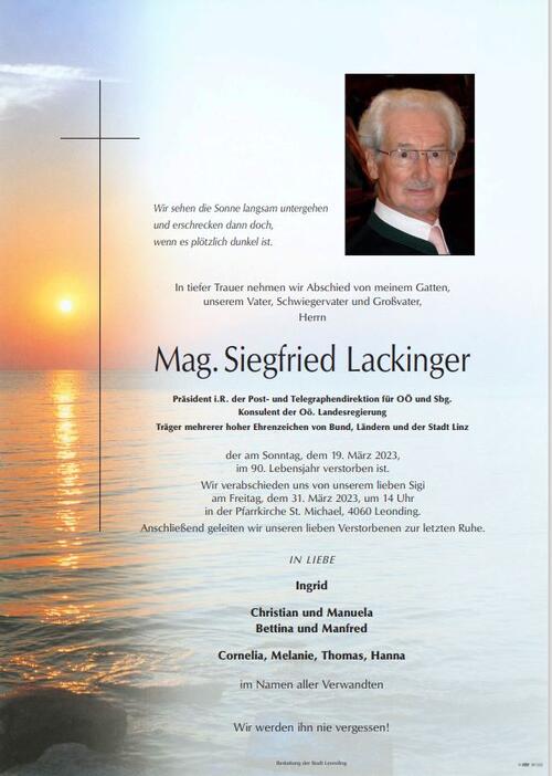 Parte Mag. Siegfried Lackinger (Quelle: Privat)